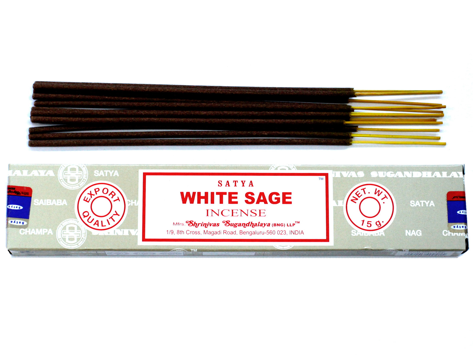 Satya Incense 15gm - White Sage - 1 Piece (iSatya-25)