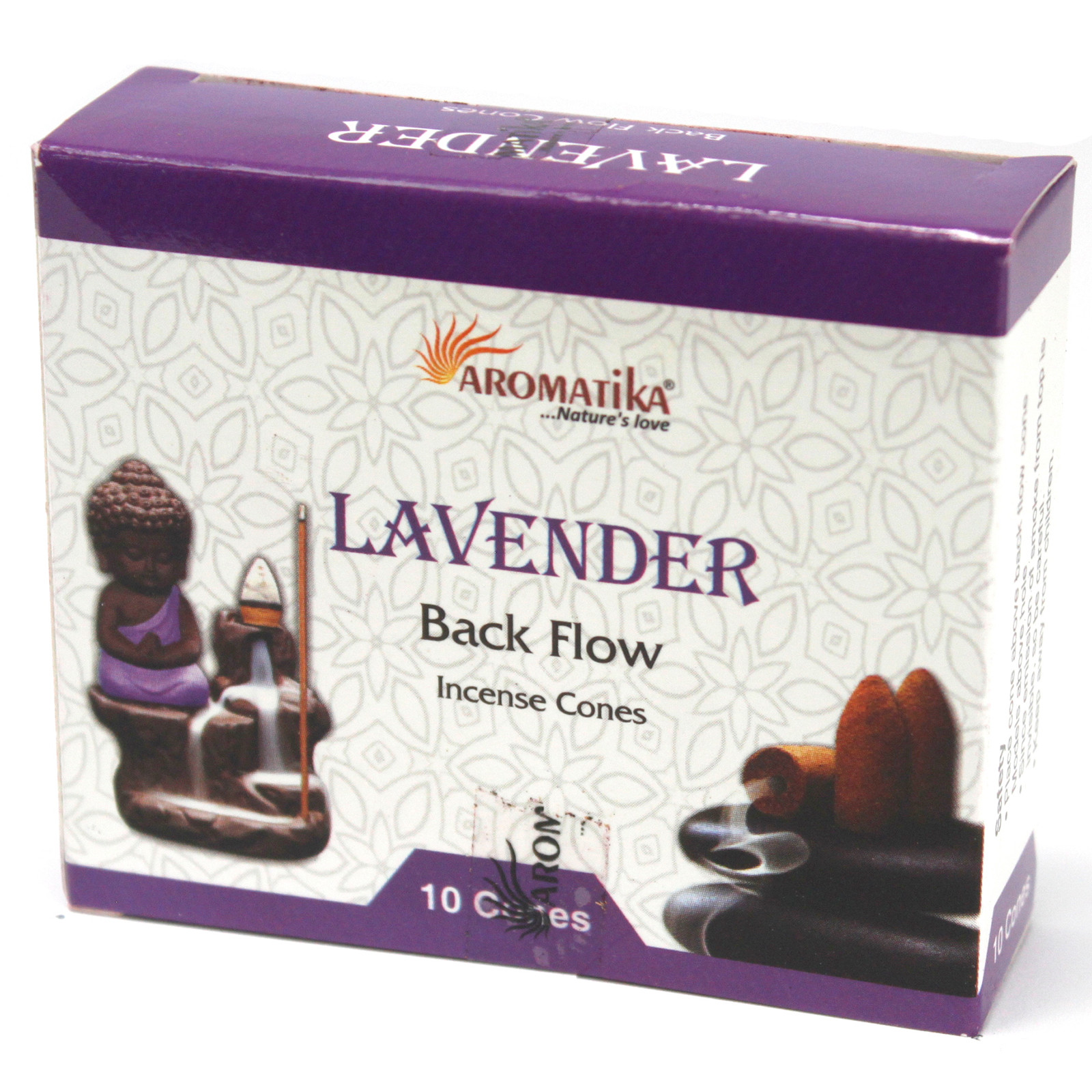 Aromatica Backflow Incense Cones - Lavender - 1 Piece (AromaBF-01)
