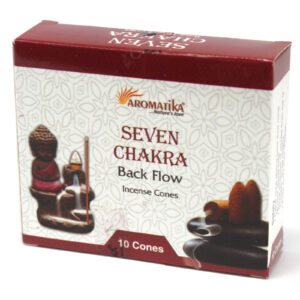 Aromatica Backflow Incense Cones - 7 Charkras - 1 Piece (AromaBF-03)