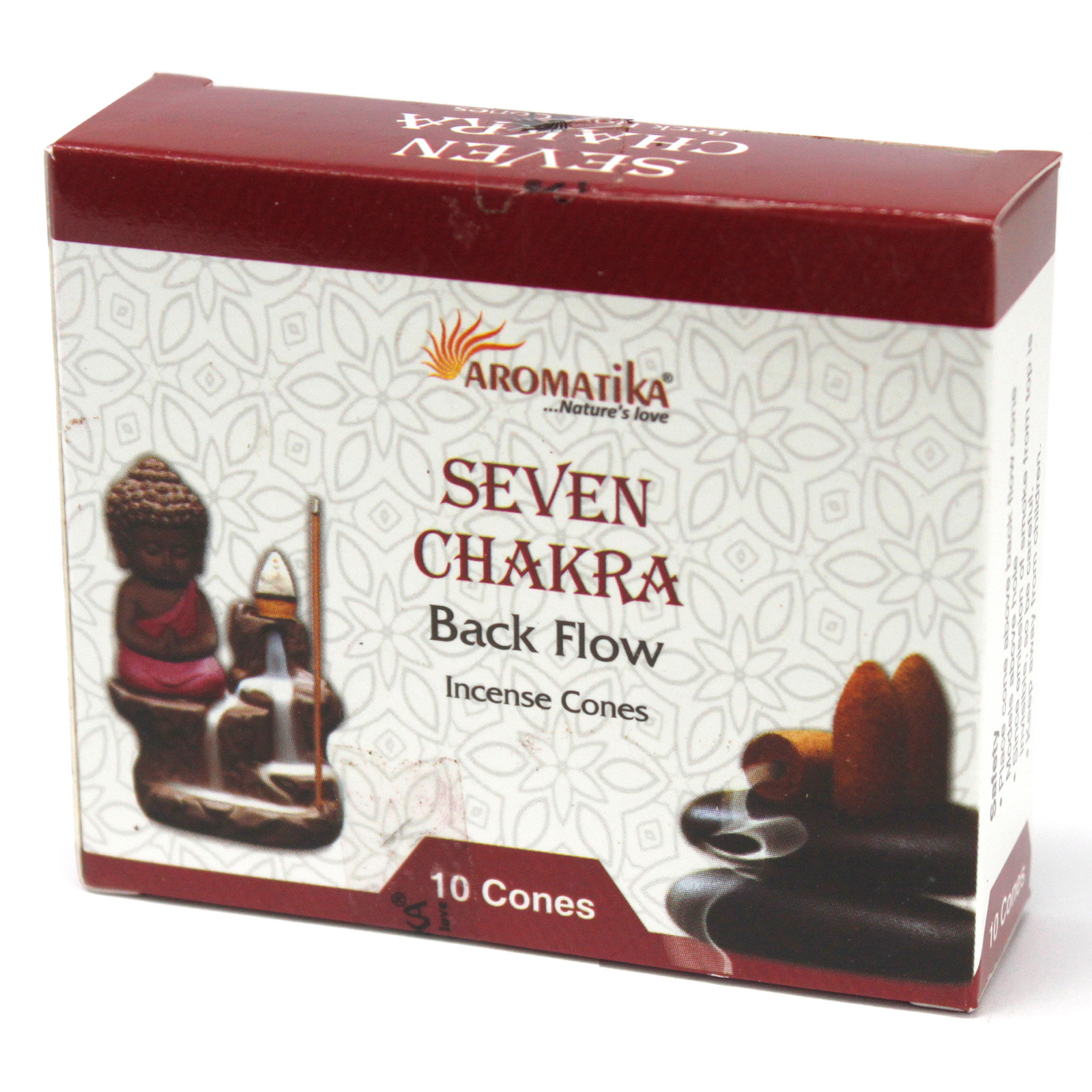 Aromatica Backflow Incense Cones - 7 Charkras - 1 Piece (AromaBF-03)