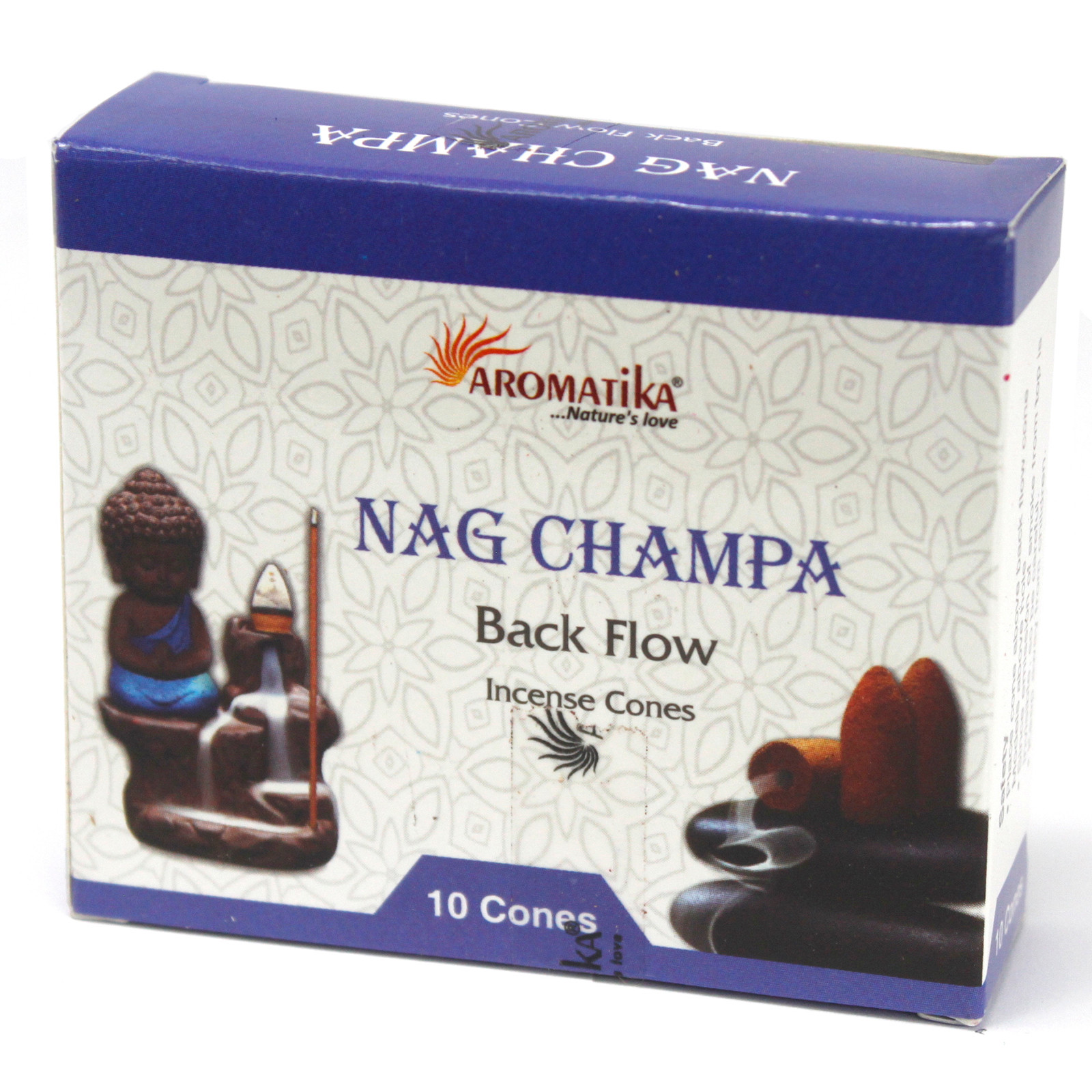 Aromatica Backflow Incense Cones - Nag Champa - 1 Piece (AromaBF-04)