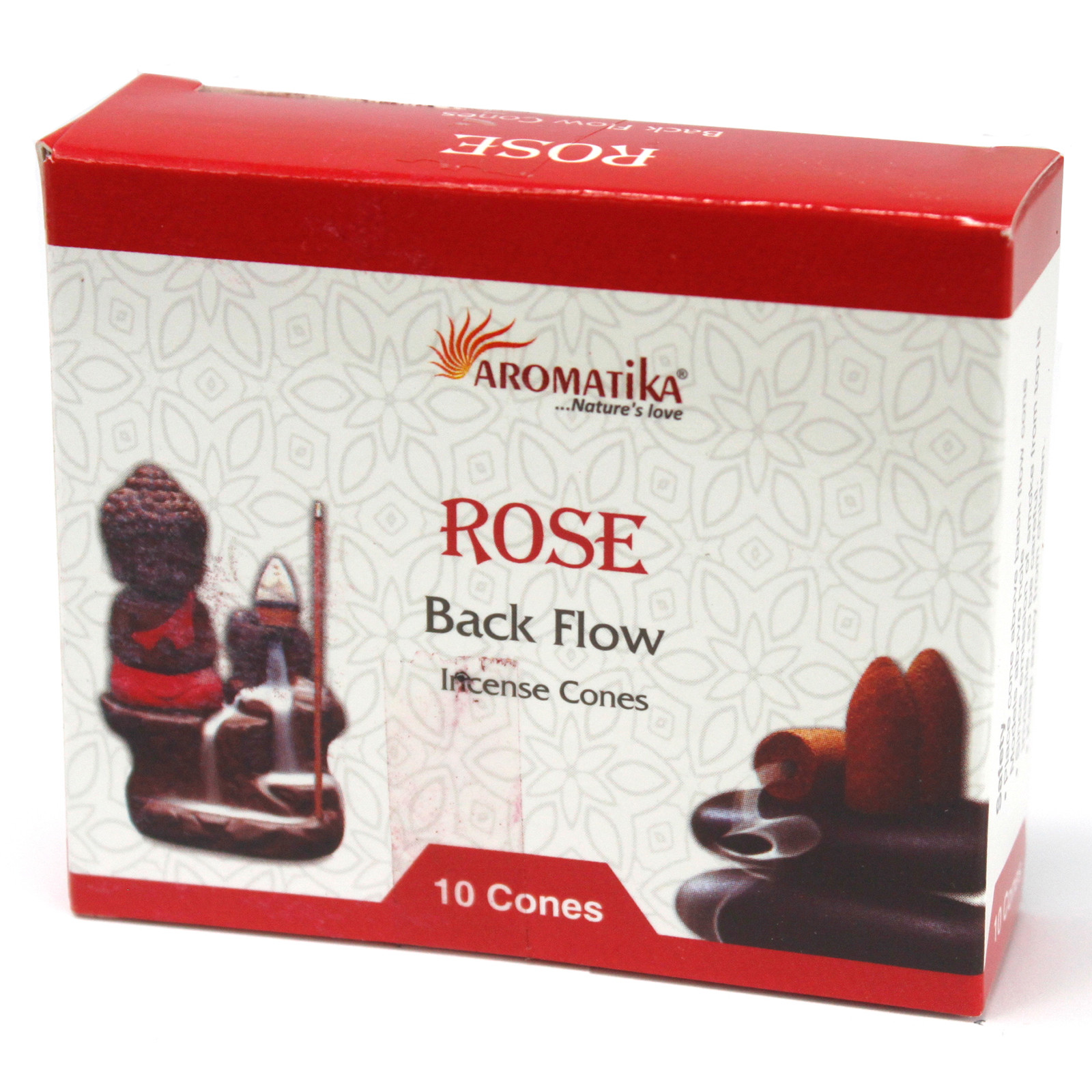 Aromatica Backflow Incense Cones - Rose - 1 Piece (AromaBF-07)
