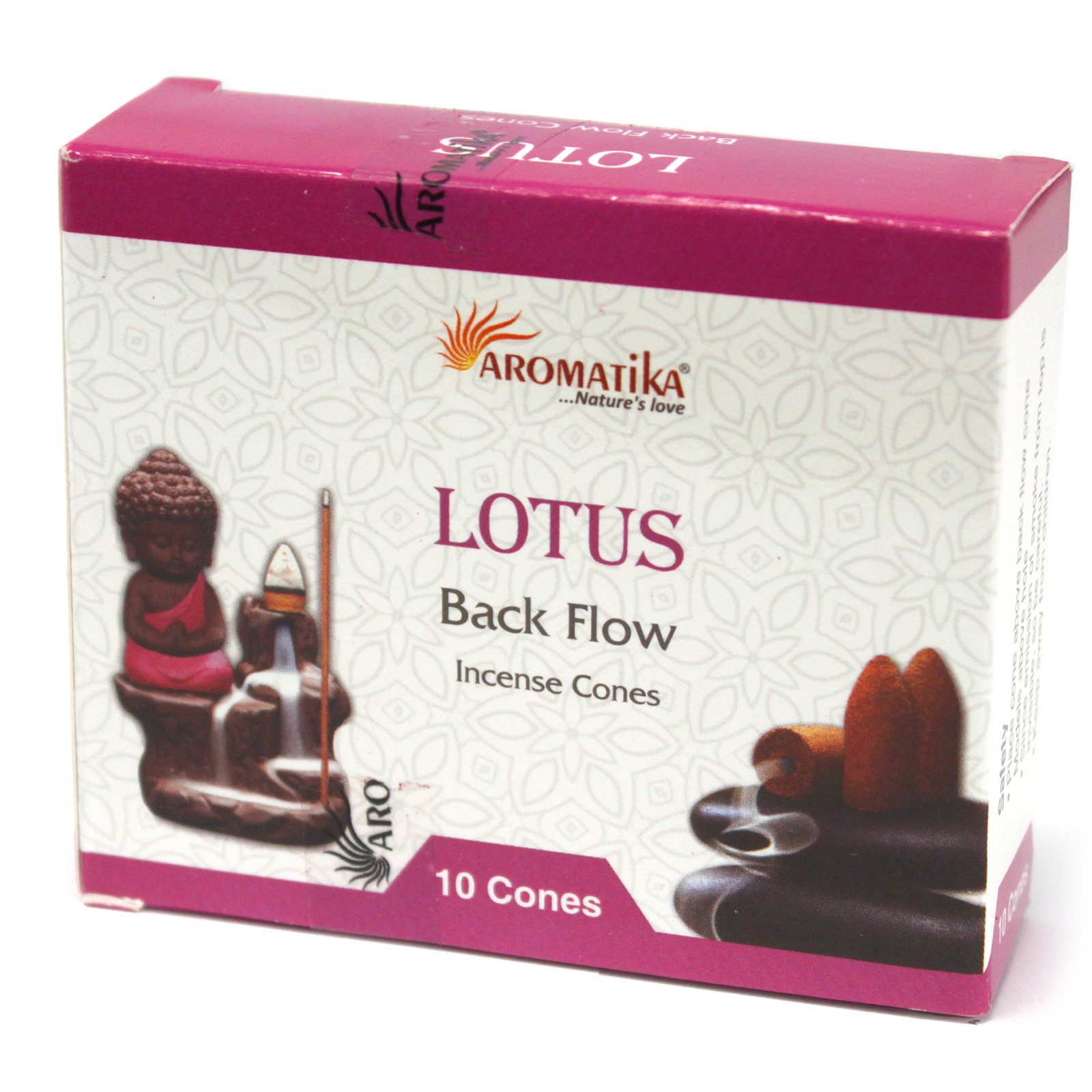 Aromatica Backflow Incense Cones - Lotus - 1 Piece (AromaBF-10)