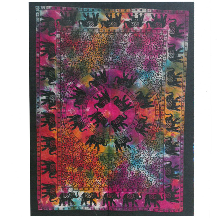 Cotton Wall Art - Elephant Mandala - 1 Piece (CWA-08)