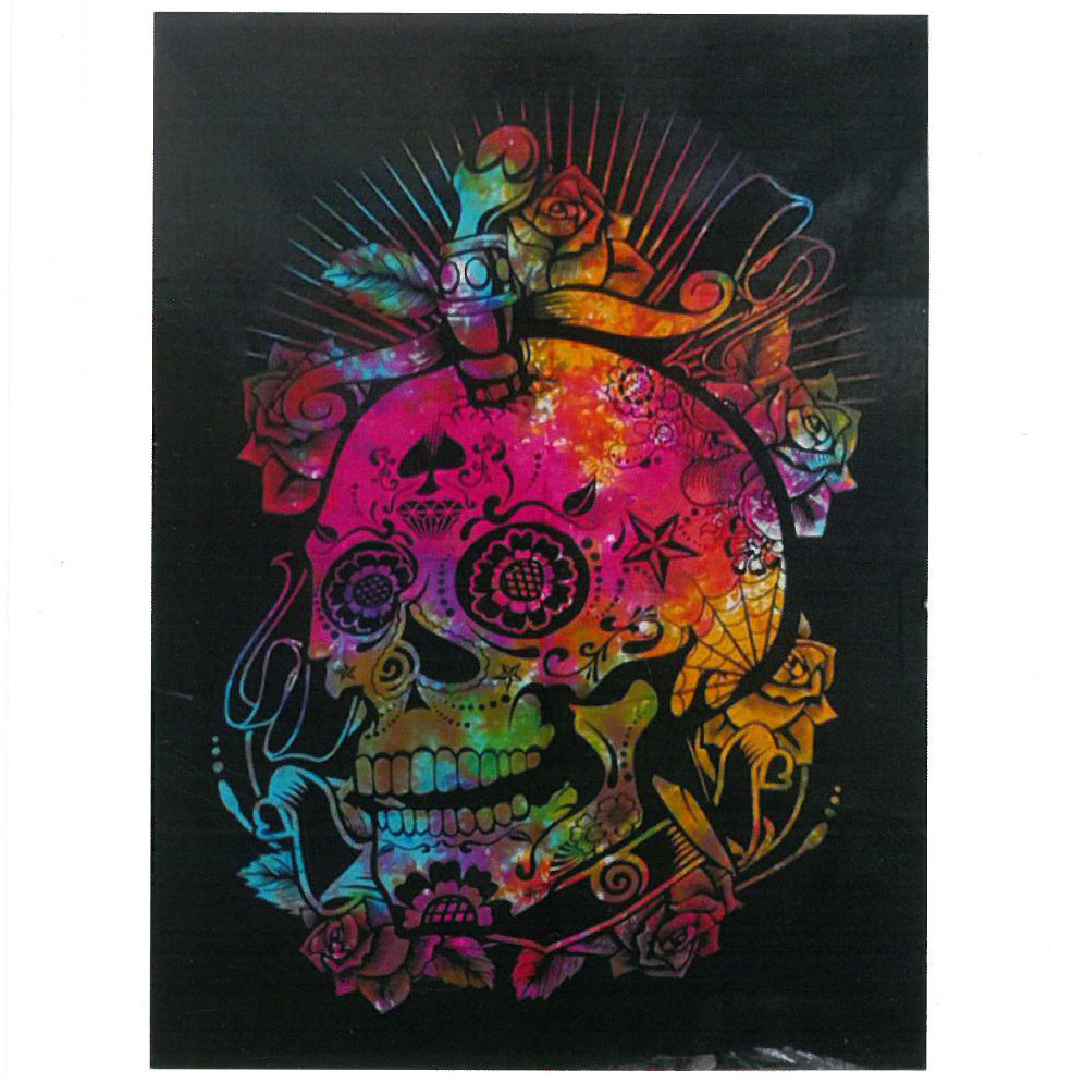 Cotton Wall Art - Day of the Dead Skull - 1 Piece (CWA-10)