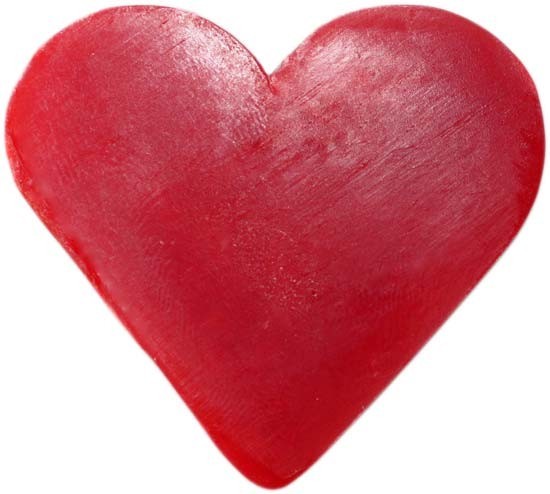 Heart Guest Soaps - Raspberry - 10 Piece (AWGSoap-08)
