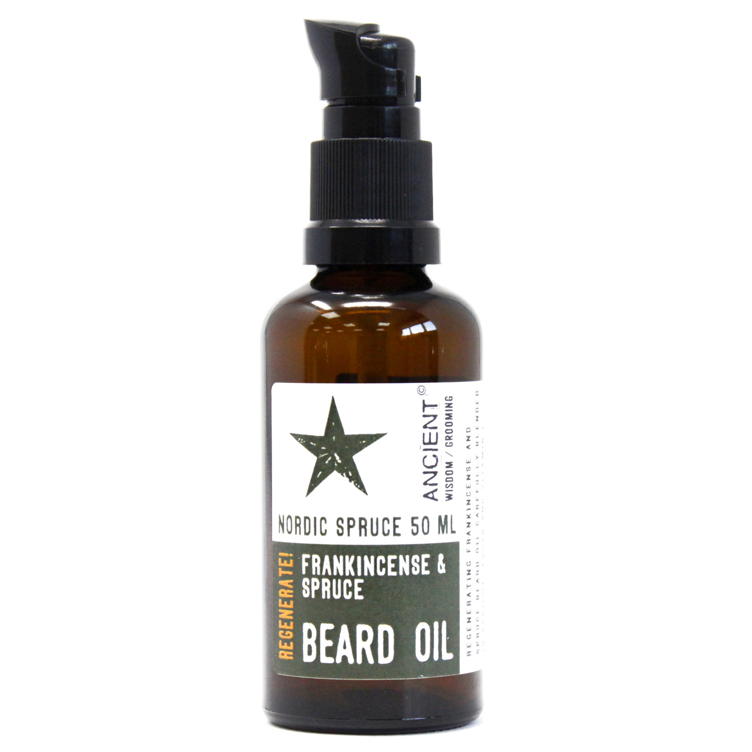 50ml Beard Oil - Nordic Spruce - Regenerate! - 1 Piece (BeardO-02)