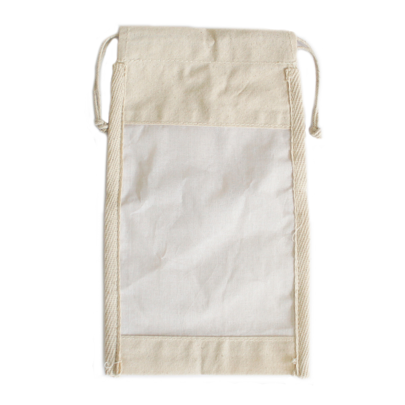 Lrg Cotton Window Pouch - 26x15cm - 1 Piece (NatWP-03)