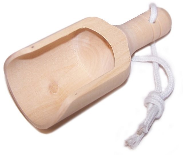 Mini Wooden Scoops - 1 Piece (HMSDS-36)