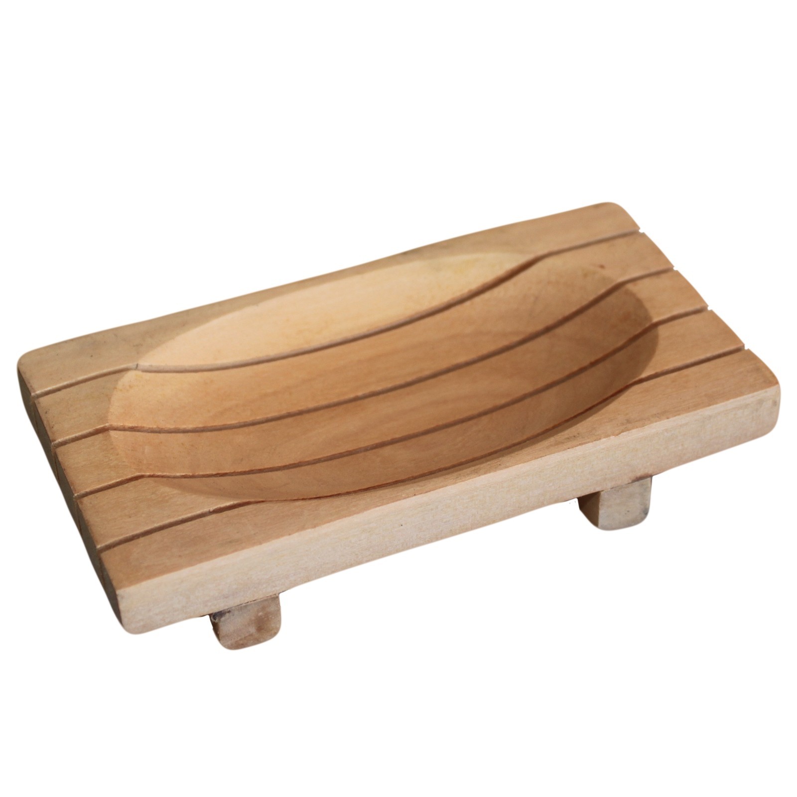 Classic Mahogany Soap Dish - Grid Drainer - 1 Piece (MSD-04)