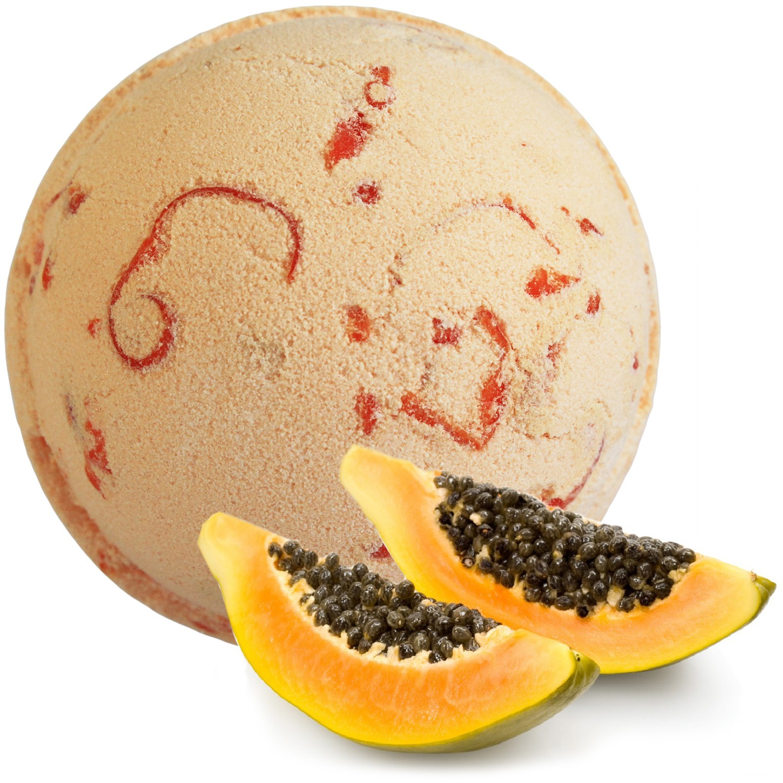 Tropical Paradise Coco Bath Bombs - Papaya - 1 Piece (TPCB-03DS)