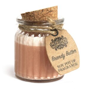 Brandy Butter Soy Pot of Fragrance Candle - 1 Piece (SoyP-12)