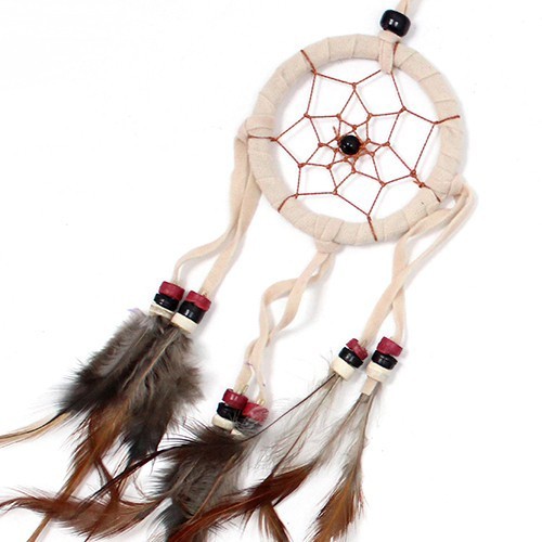 Bali Dreamcatcher - Small Round - Cream/Coffee/Choc - 1 Piece (BDC-06)