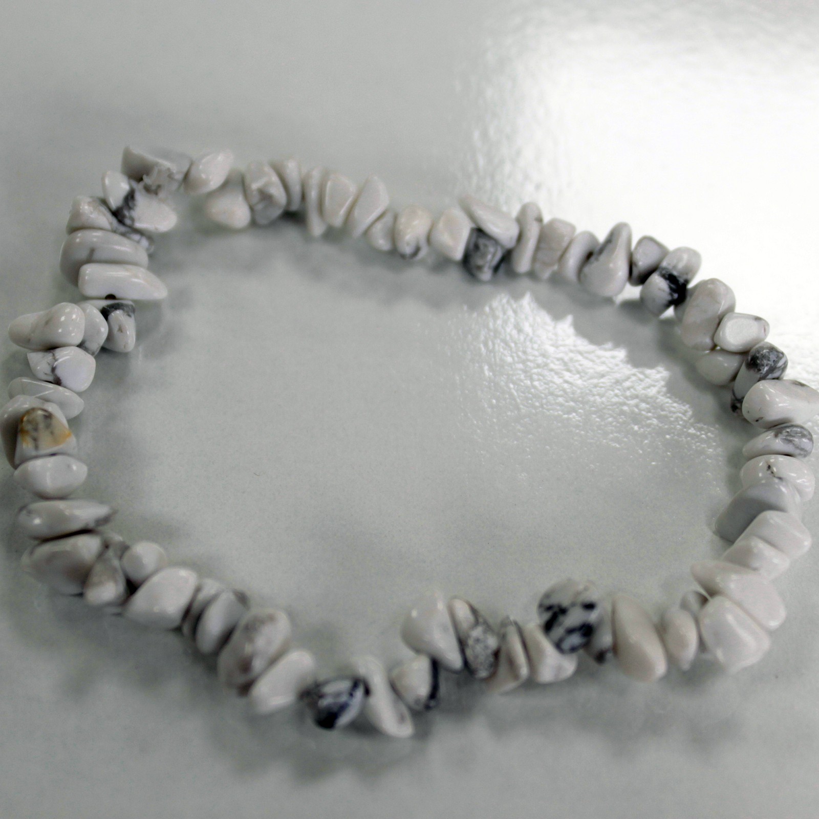 Chipstone Bracelet - White Jasper - 1 Piece (AWCB-03DS)