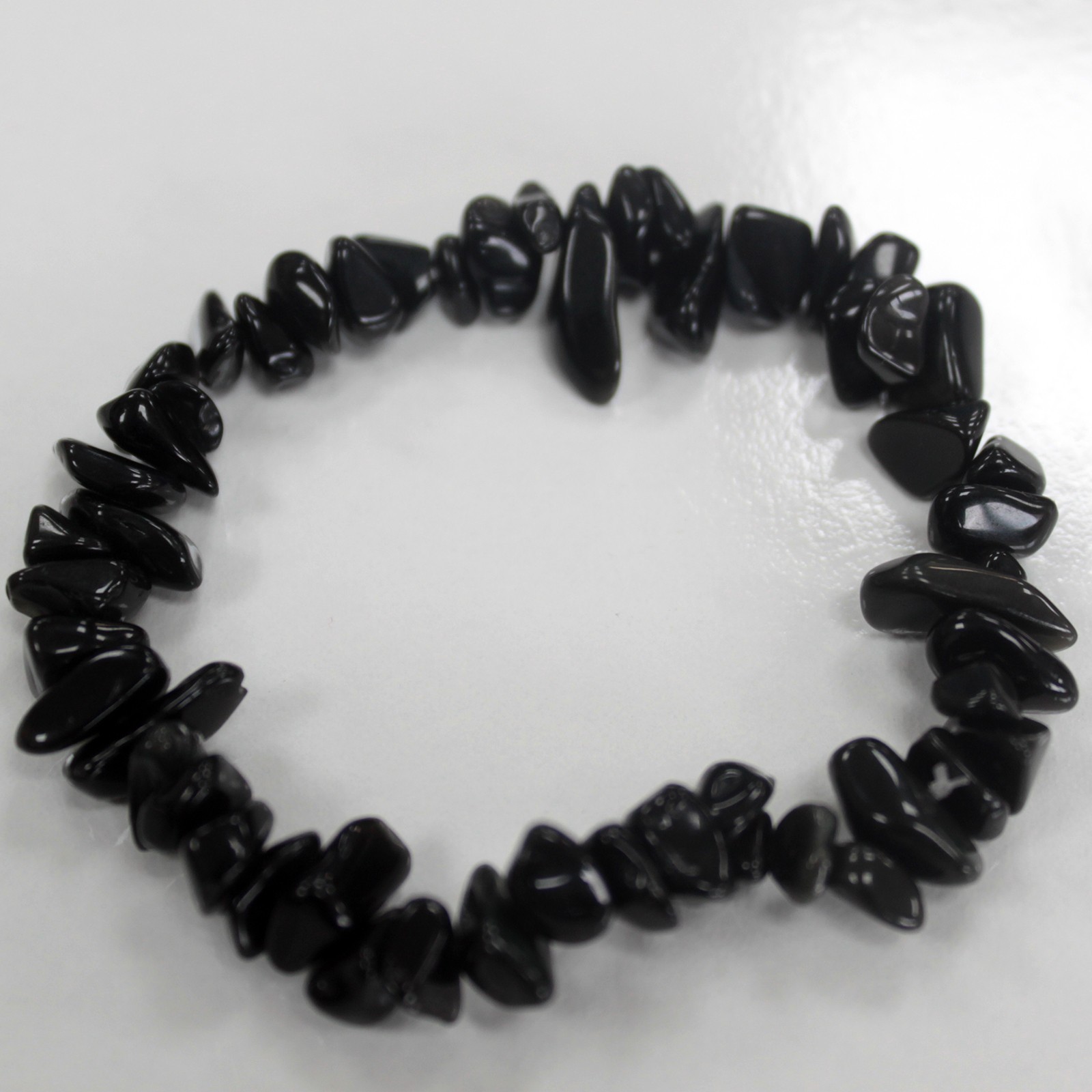 Chipstone Bracelet - Black Agate - 1 Piece (AWCB-04DS)