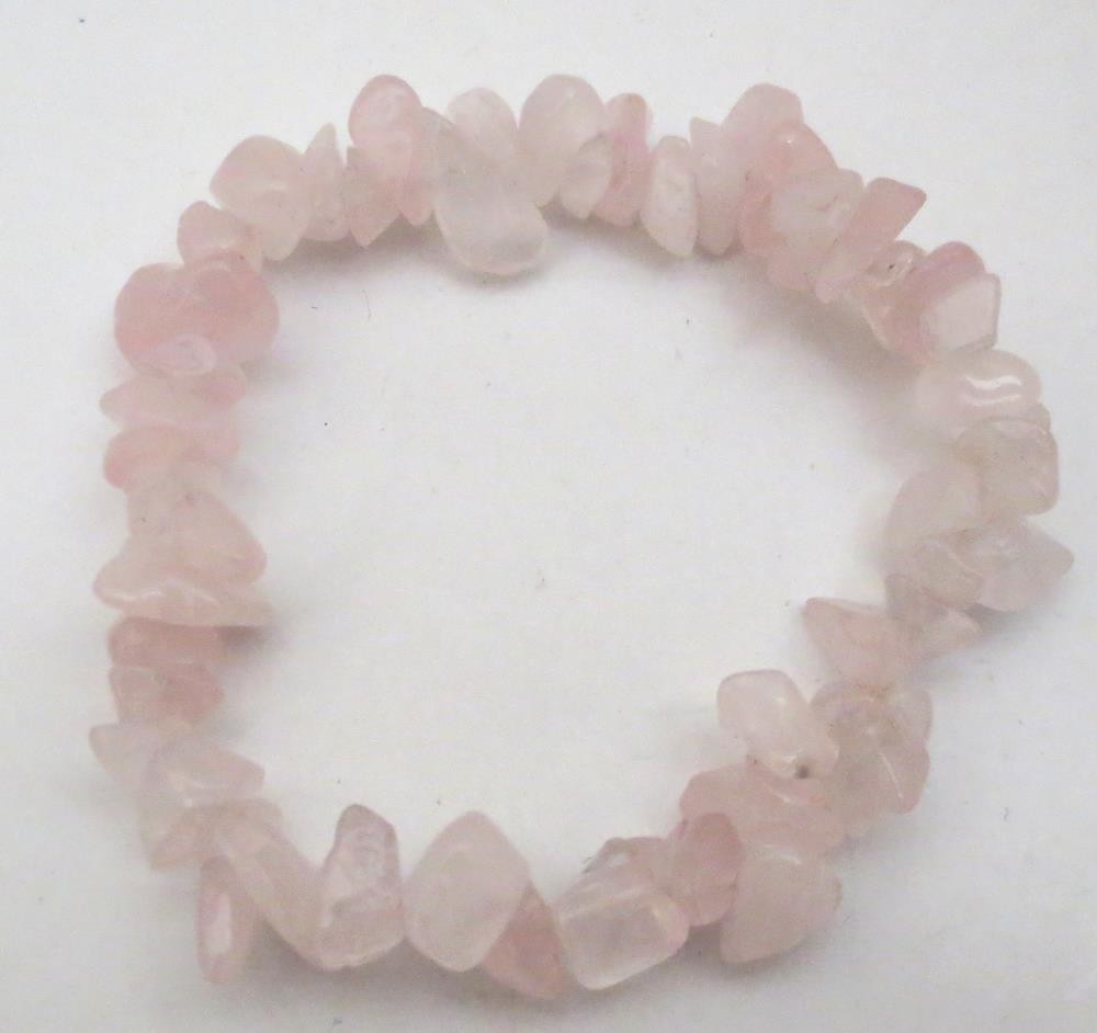 Chipstone Bracelet - Rose Quartz - 1 Piece (AWCB-05DS)
