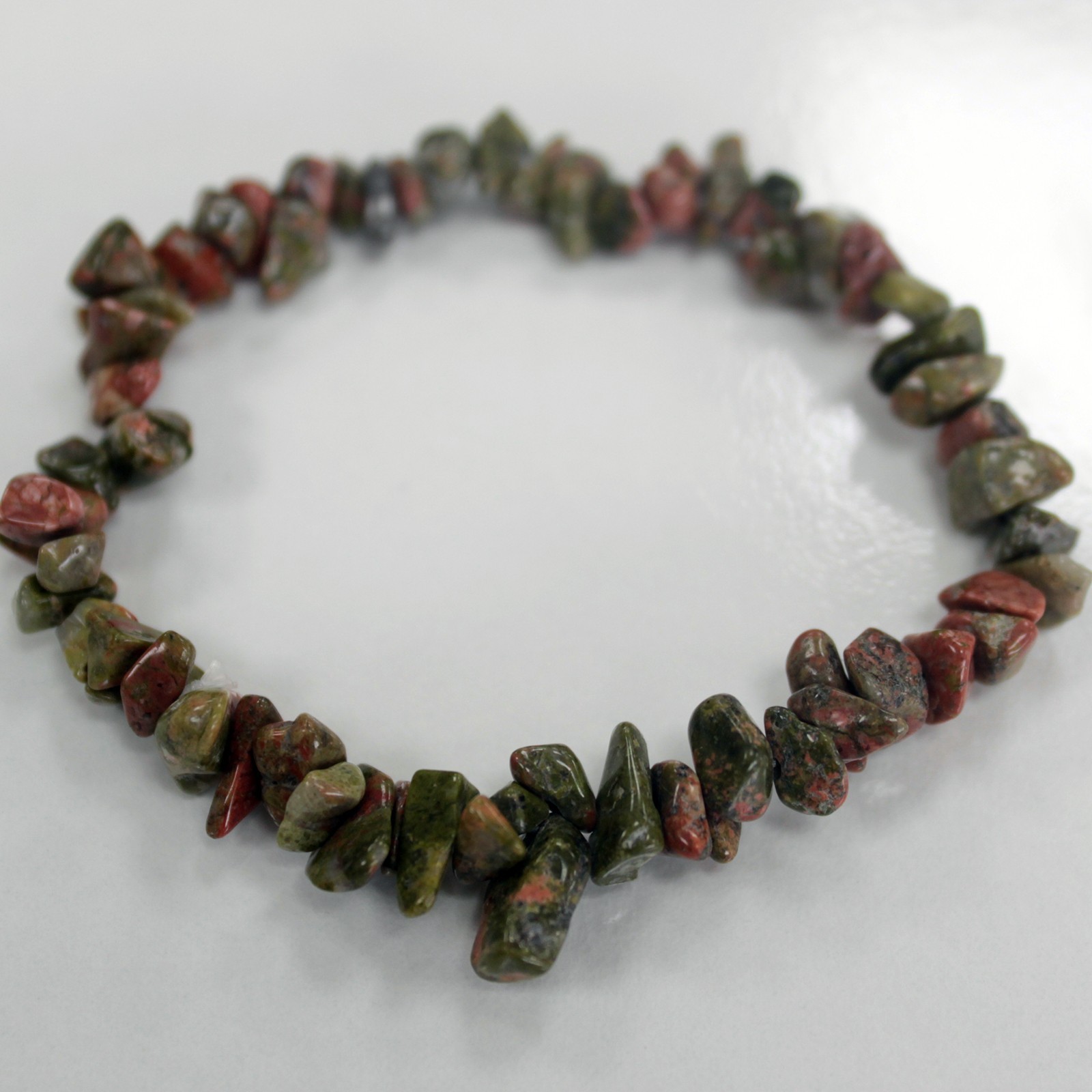 Chipstone Bracelet - Green Jasper - 1 Piece (AWCB-09DS)