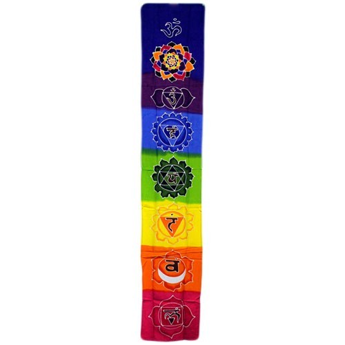 Chakra Drop Banner - Rainbow 183x35cm - 1 Piece (Bwax-13)