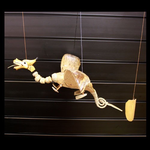 Natural Coconut Dragon Mobile 37cm - 1 Piece (CocoD-01)