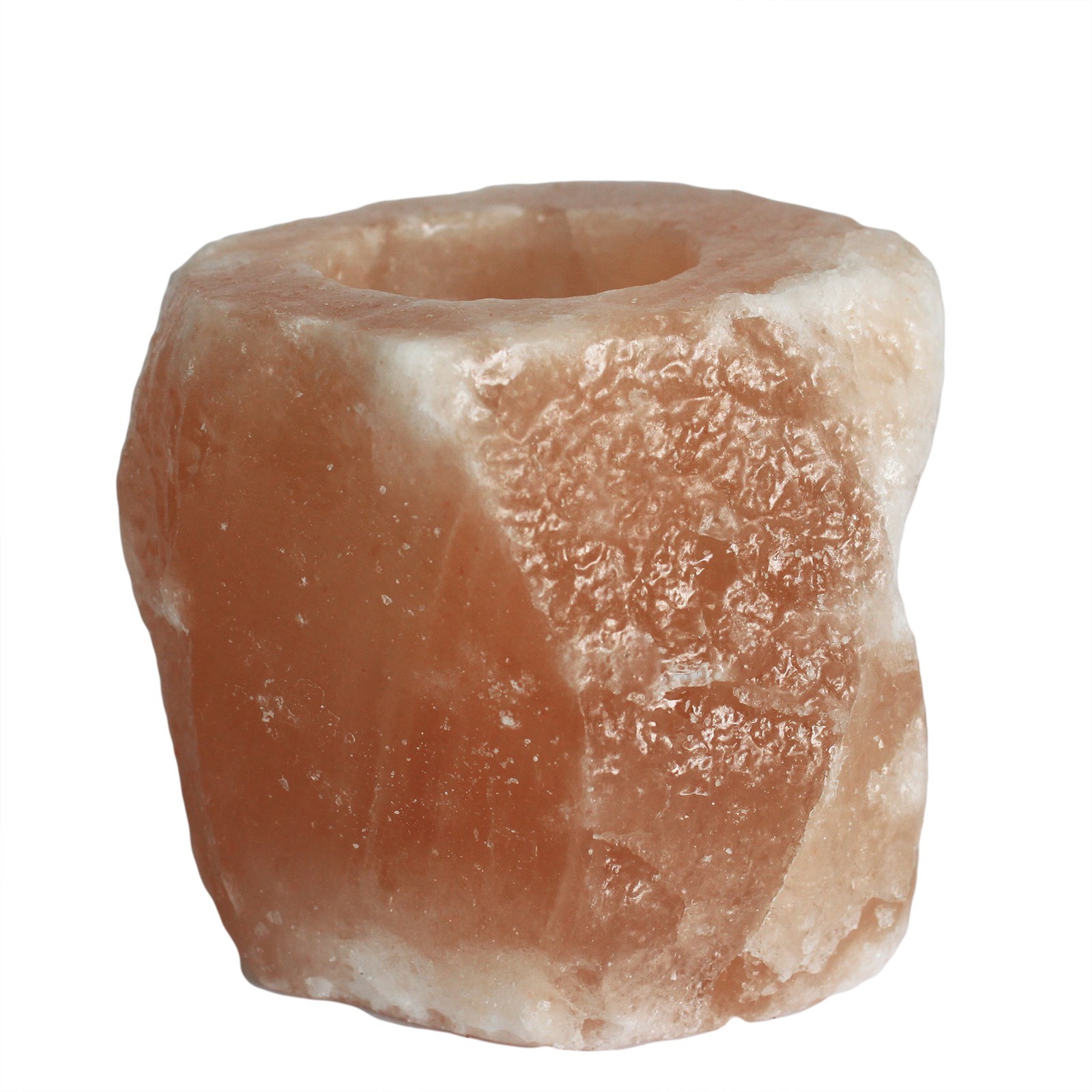 Quality Natural Salt Candle Holder - 1 Piece (QSalt-08)