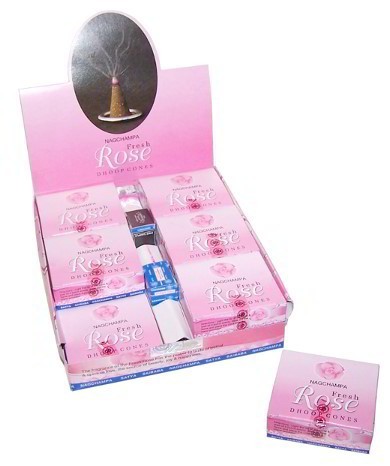 Fresh Rose Dhoop Cones - 1 Piece (EID-33)